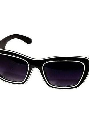 Wayfarer. очки солнцезащитные, с чёрными стеклами, карнавальные