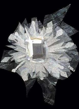 Снежная королева. брошь новогодняя