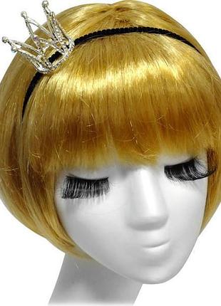 "diamond". коронка на обруче d-3.5см, металл, стразы