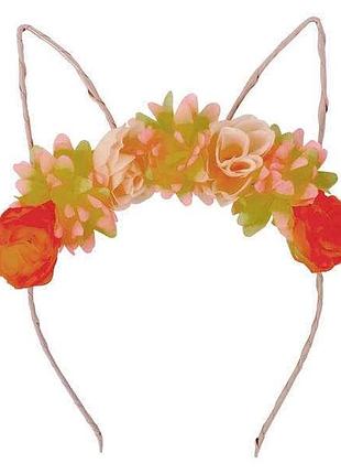 Вушка з квітами зайчик