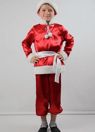 Новий рік. костюм дитячий карнавальний (червоний)