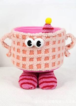 Корзина для игрушек плюшевый органайзер в детскую комнату мягкая, складная для игрушек hd22111014-7