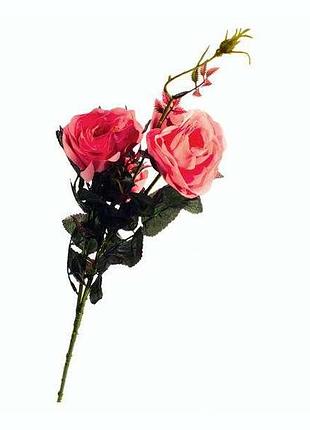 Искусственная ветка розы ( 3 цветка на ветке) 502698
