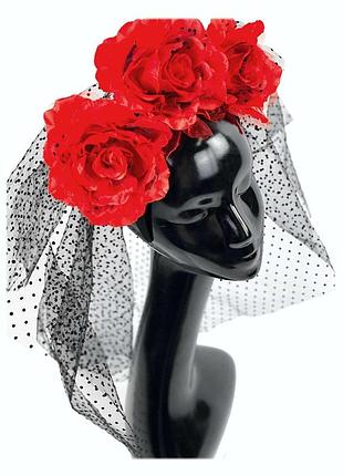 Венок испанка с фатой 502767