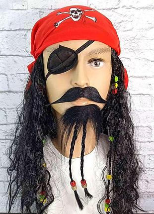 Усы и борода для джека воробья