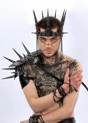 Наплечник погон gothic punk с шипами