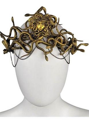 Тіара золотиста горгона