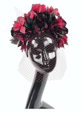 Обруч пилар красно-черный