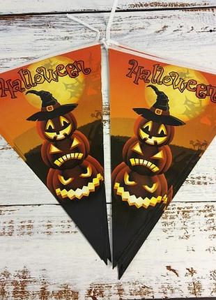 Гирлянда хэллоуин флажки №21