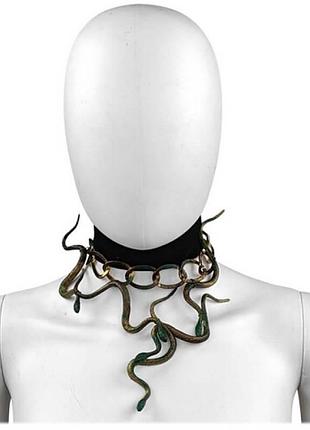 Чокер-кольє зелений медуза горгона