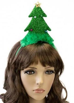 Обруч карнавальный елочка с пушком