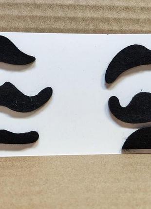 Вуса накладні фетрові набір з 6 шт