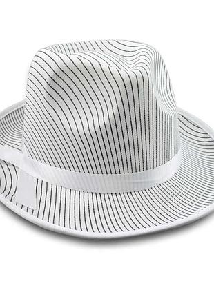 Шляпа мужская мафия (белая)