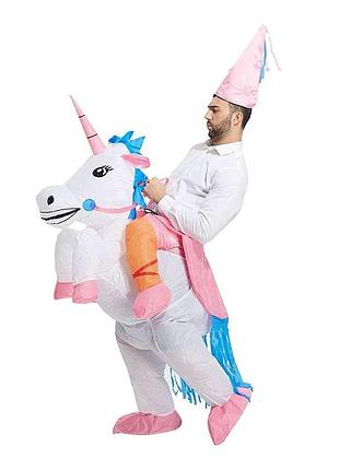 Надувной костюм всадник на единороге
