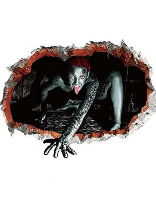 Интерьерная наклейка дыра в стене лилит 45х60см