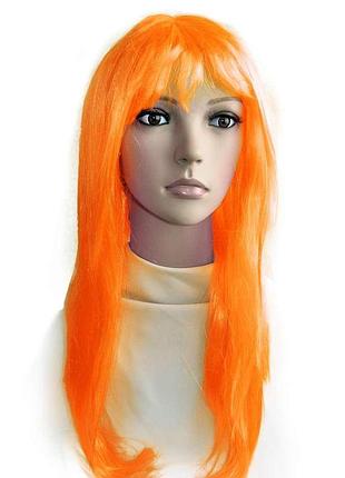 Парик ровный (оранжевый)