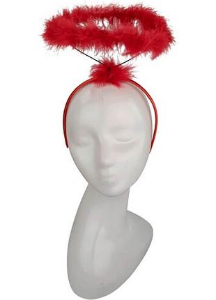 Нимб красный карнавальный