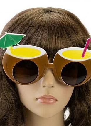 Окуляри коричневі гавайські кокоси коктейль