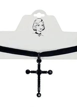 Чокер "крест герцогини" металлический