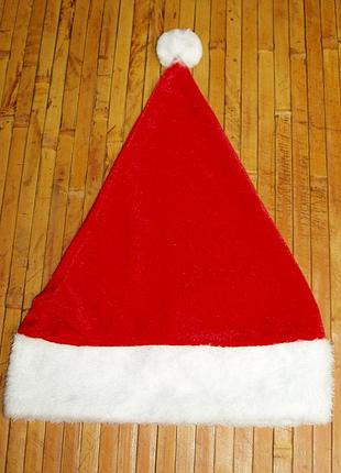 Шапка ковпак санта клауса жіноча розмір- 48-50 см. велюр, мех.