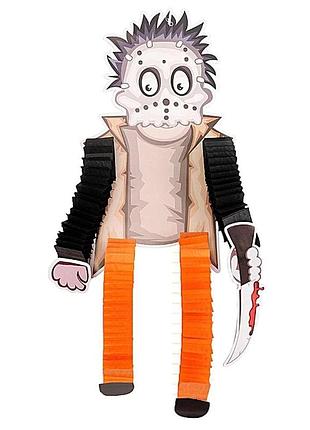 Декор хэллоуин с ногами джейсон