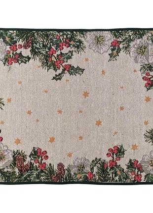 Ягодки. салфетка гобелен новогодняя, 45 х 33 см