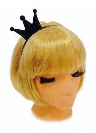 Корона черная принцесса на обруче