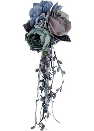 Брошь - заколка аквамариновая santa catarina