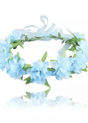 Венок эльзы голубой з мультфильма "холодное сердце"