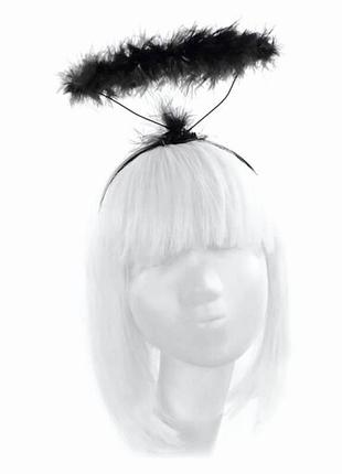 Нимб черный карнавальный