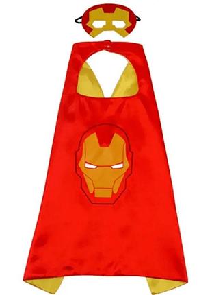 Накидка карнавальная детская с маской железный человек