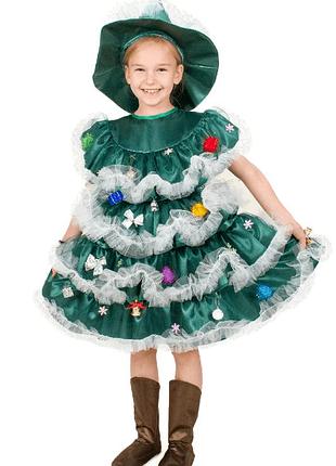 Елочка №3 (изумруд). костюм карнавальный детский (5-6 лет)