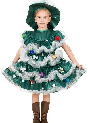 Елочка №3/1 (изумруд). костюм карнавальный детский (9-10 лет)