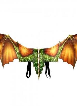 Крылья желтые карнавальные косплей дракона 95х45 см