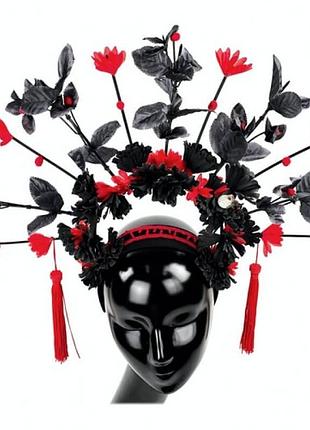 Обруч рута с цветами