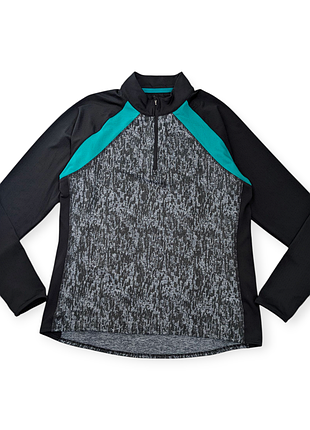 Функціональний лонгслів на короткій блискавці футболка з довгим рукавом біговушка