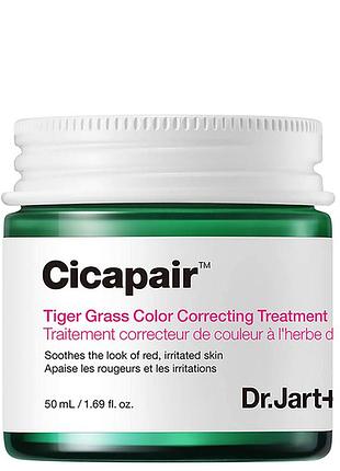 Успокаивающий крем dr. jart+ cicapair tiger grass color correcting spf 22 с центеллой, 50мл