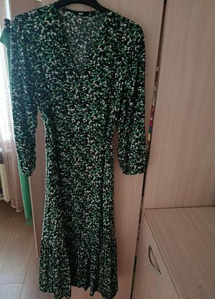 Платье l в цветочный принт