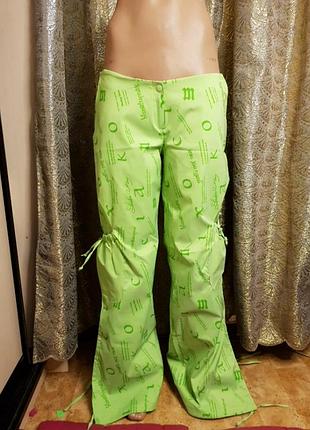 Брюки  спорт салатовые