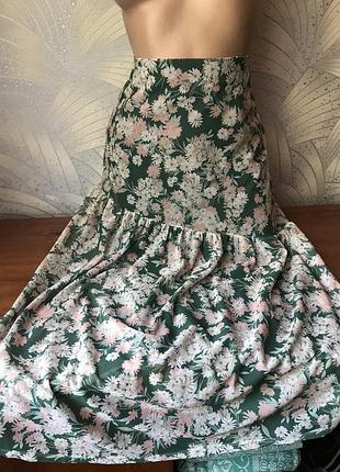 Юбка в цветочный принт