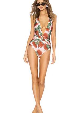 Oysho преміум бренд adriana degreas суцільний купальник яскравий квітковий принт