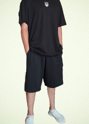 Спортивный костюм черного цвета (4хл-8хл)