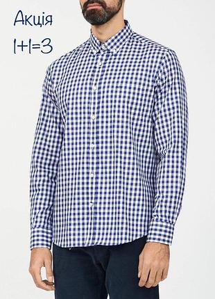 Рубашка massimo dutti slim fit в клетку