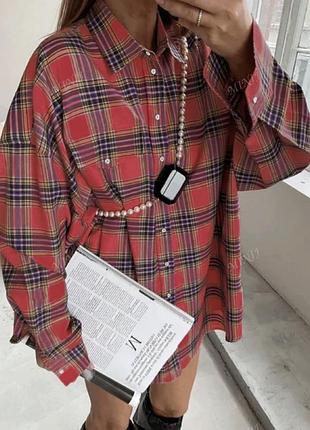 Сорочка в клітинку