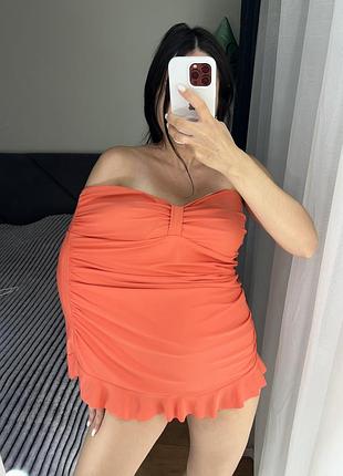 Суцільний спільний злитний купальник батал великий розмір