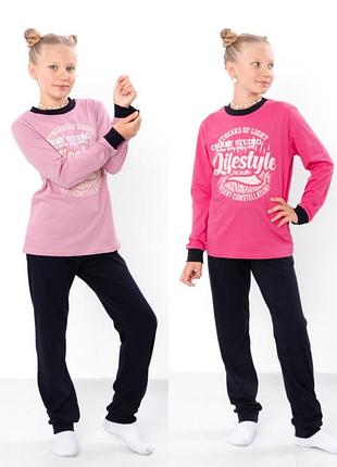 Пижама для девочки (подростковая), комплект домашний для девушек, хлопковый, пижама подростковая для девчонки