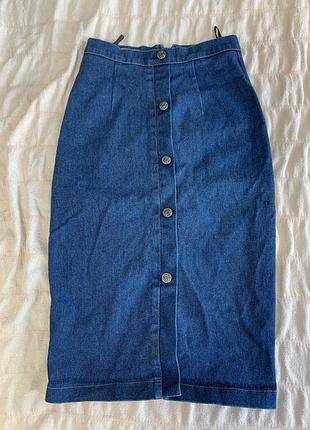 Джинсова спідниця-олівець