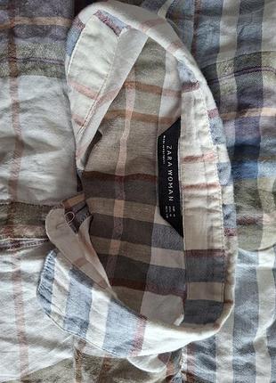 Стильная рубашка в клетку zara 3