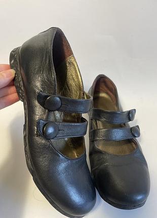 Чорні шкіряні вінтажні mary jane мері джейн dark academia готичне взуття