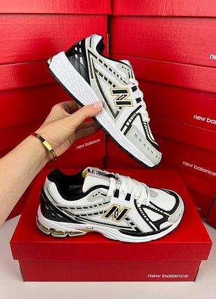 Жіночі кросівки new balance 1906r white black gold